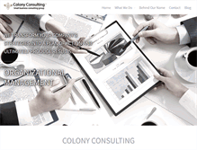 Tablet Screenshot of colonyconsulting.com